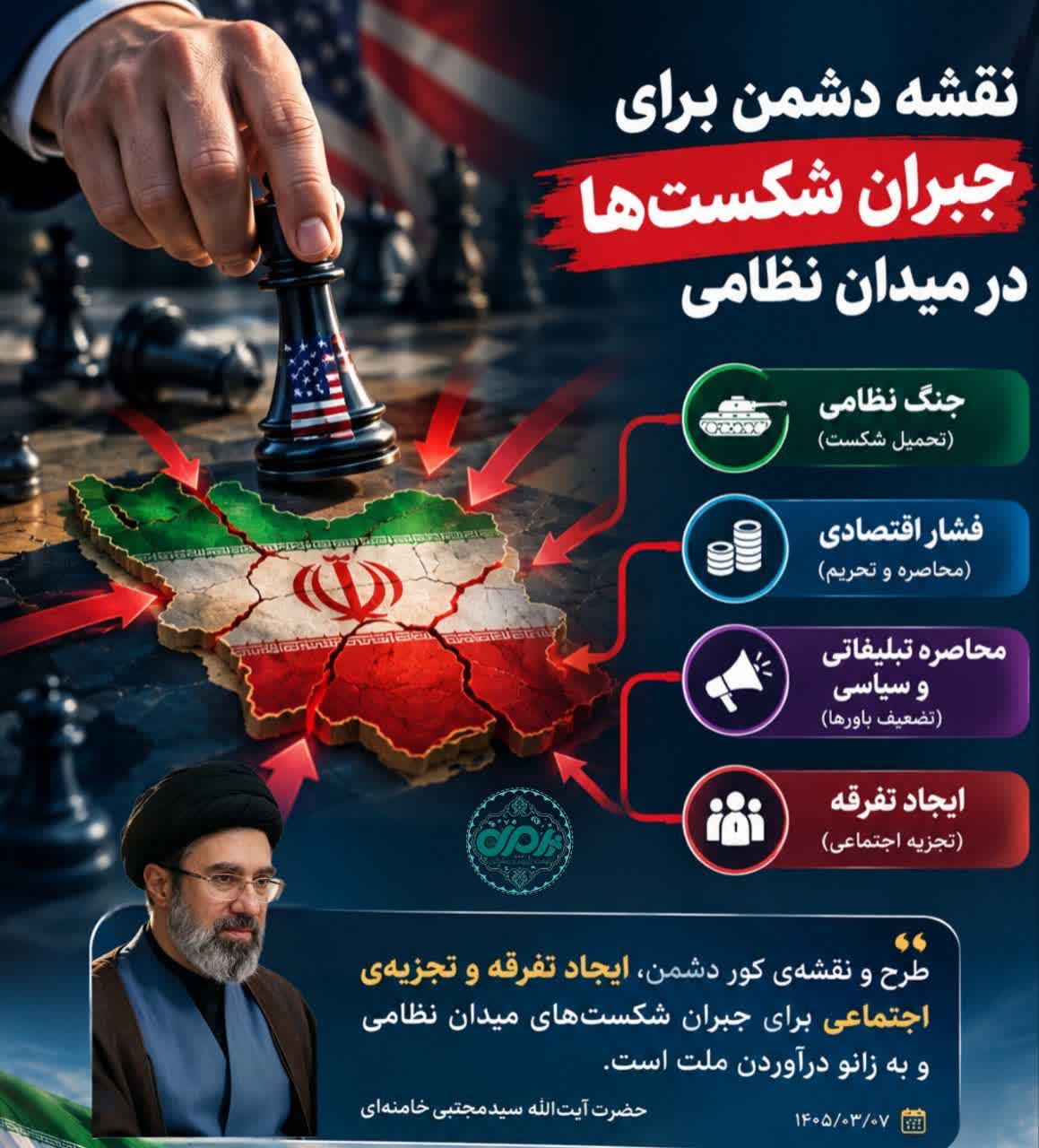نقشه دشمن برای جبران شکست ها